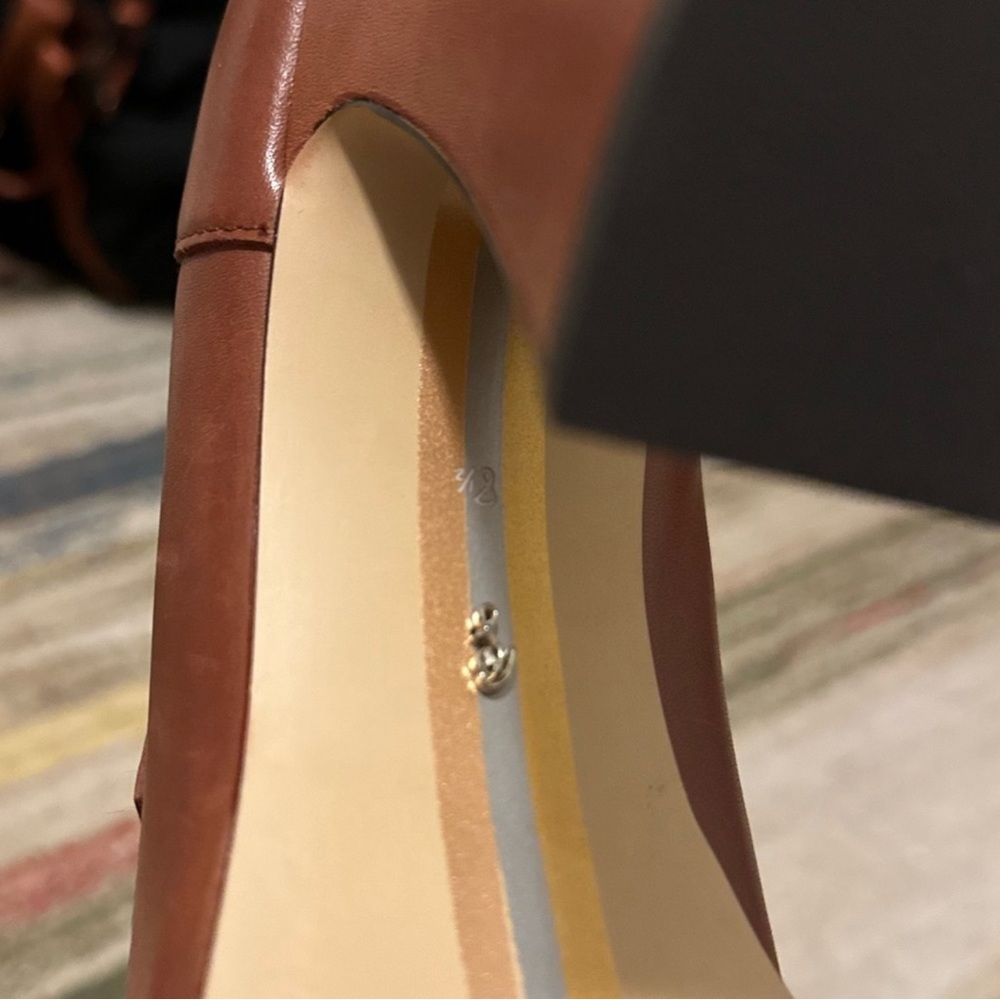 Sam Edelman Brown Heeled Loafers - Picture 5 of 10